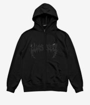 Wasted Paris Dante Zip-Sweatshirt avec capuchon (black)