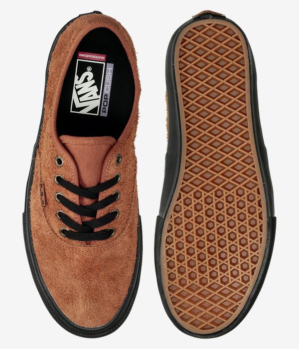 Vans Skate Authentic Hairy Suede Schuh (black rust)