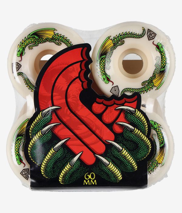 Powell-Peralta Dragons Symmetrical Bomber Wheels (off white) 60 mm 93A 4 Pack