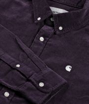 Carhartt WIP Madison Fine Cord Shirt (shale wax)