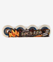 Spitfire Formula Four Lock Ins Wheels (white blue) 57mm 99A 4 Pack