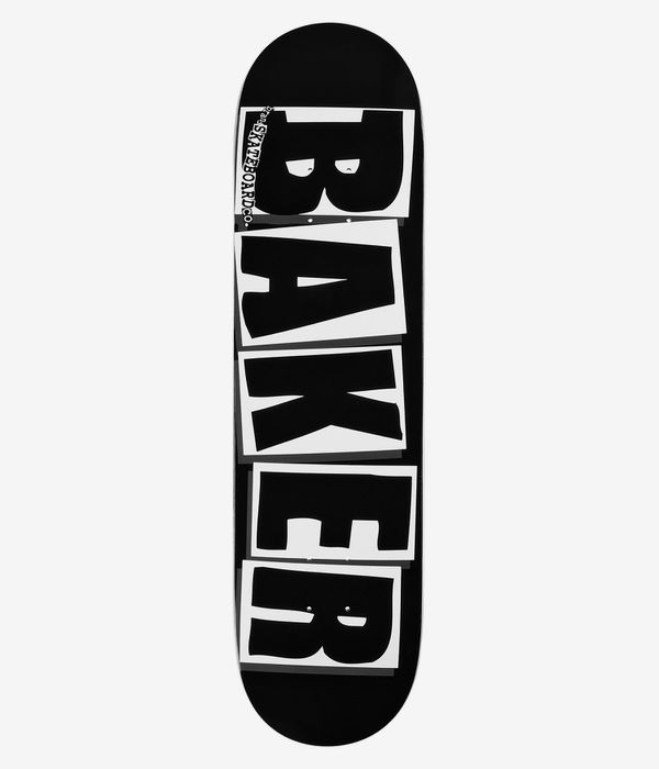Baker Brand Logo 8.125" Tabla de skate (black white)