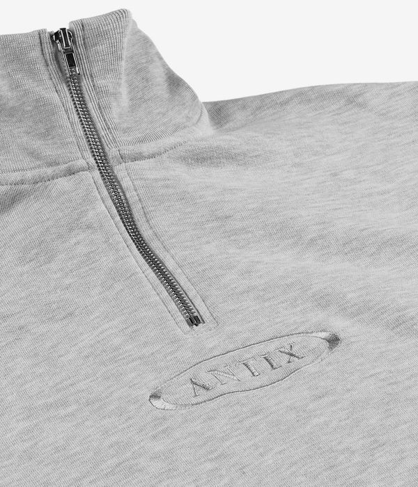 Antix Simplex Half Zip Sweatshirt (heather white)