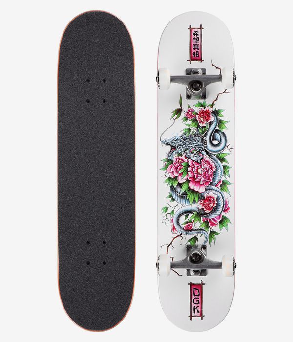 DGK Snapdragon 8" Complete-Skateboard (white)