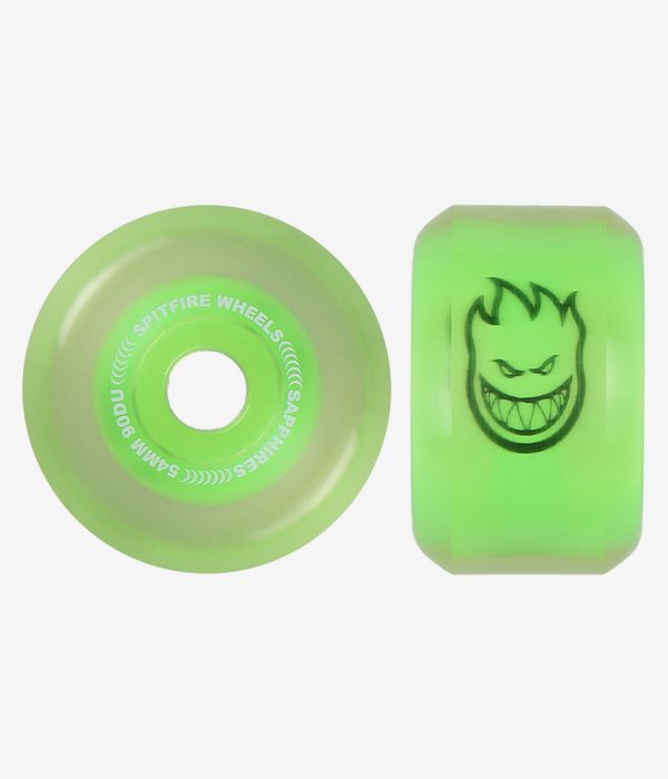 Spitfire Sapphire Roues (neon green) 54 mm 90A 4 Pack