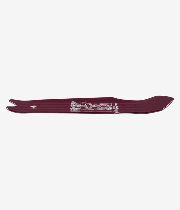 Krooked Kader Guest Tri-Plane 9.75" Skateboard Deck (maroon)