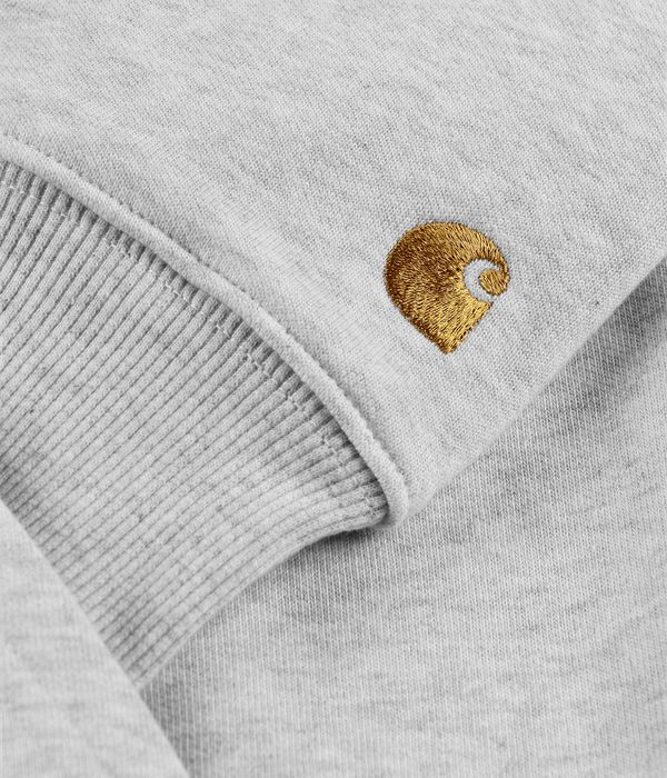Carhartt WIP Chase Neck Zip Sweatshirt (ash heather gold)