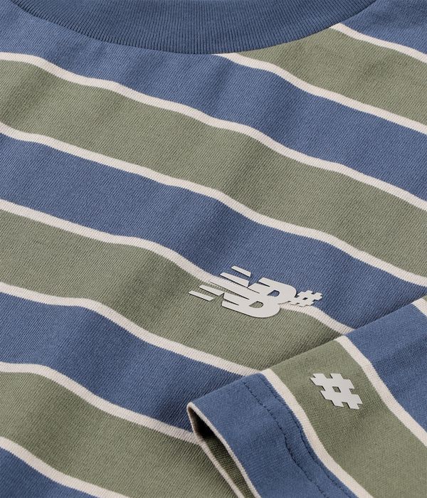 New Balance Numeric Thin Stripe T-Shirt (vintage indigo)