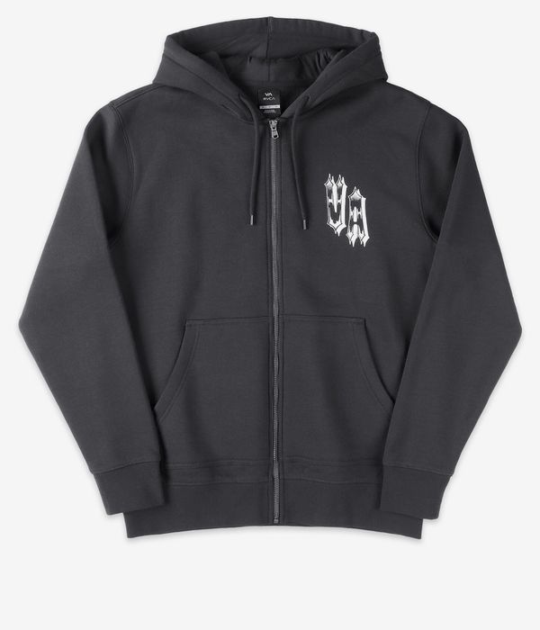 RVCA Benj Tiger Eyes Zip-Sweatshirt avec capuchon (black)