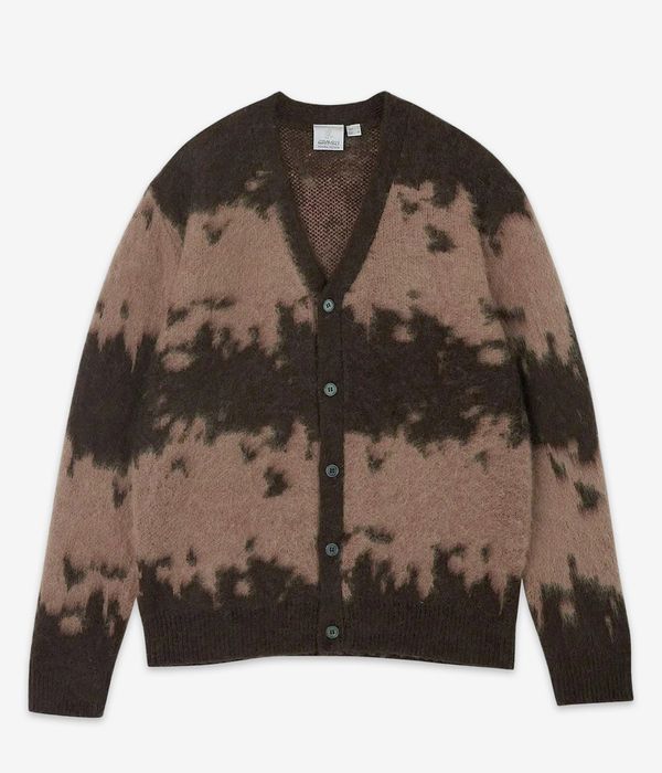Gramicci Mohair Splatter Cardigan (taupe)