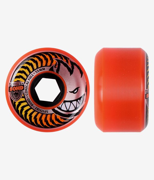 Spitfire Fade Conical Full Wheels (orange) 55 mm 80A 4 Pack