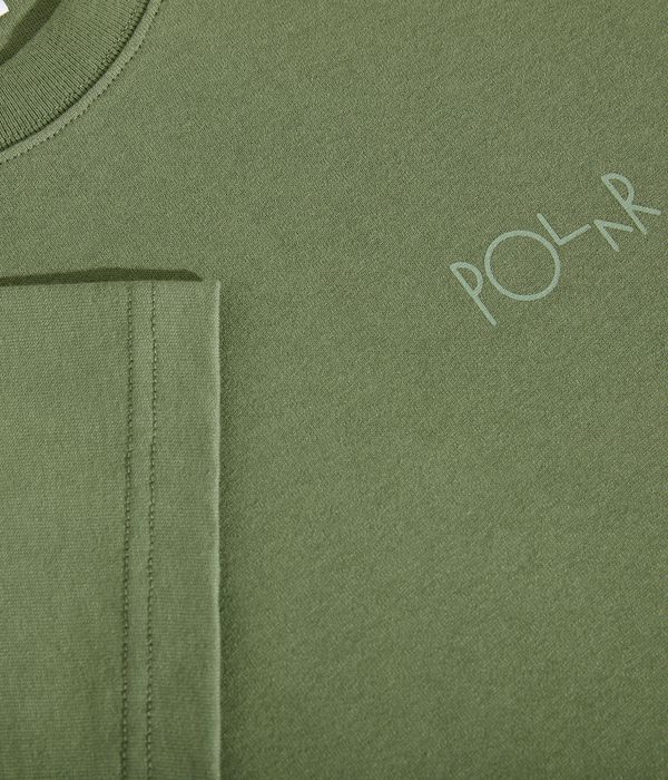 Polar Contrast Stroke Logo T-Shirt (moss green)