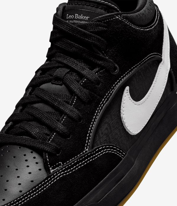 Nike SB React Leo Chaussure (black white black gum light brow)