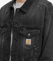 Carhartt WIP Helston Jacket (black destroy wash splatter)