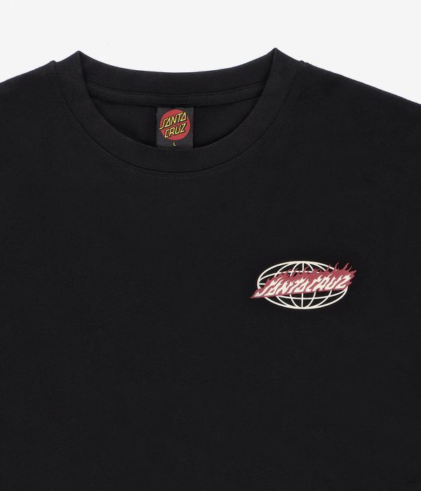 Santa Cruz Global Flame Dot T-Shirt (black)