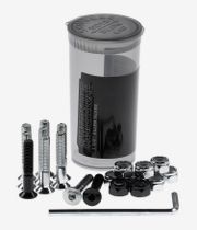 skatedeluxe Premium Bolts 1 1/8" Kit di montaggio (silver black) Esagono cavo Testa svasata