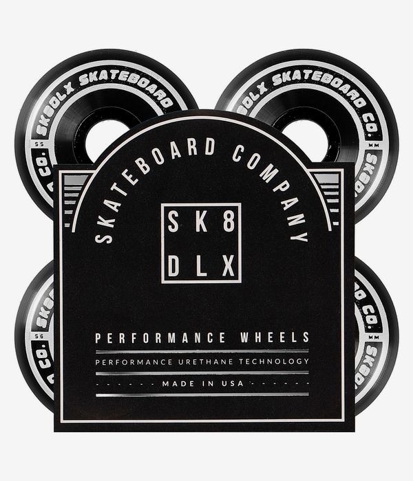 skatedeluxe Conical Reward Wielen (black) 55mm 100A 4 Pack