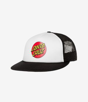 Santa Cruz Classic Dot Trucker Cap (white black)