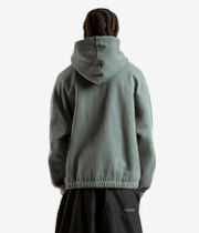 Wasted Paris Yard Boxy Felpa Hoodie con zip (loden green)
