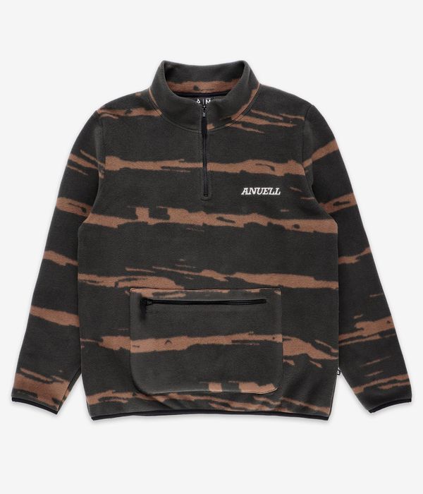 Anuell Kozor Fleece Half Zip Sweater (coffee)