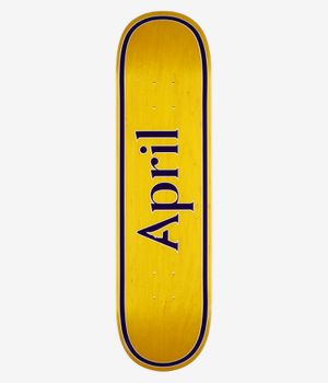 April OG Logo 8.25" Skateboard Deck (yellow purple)