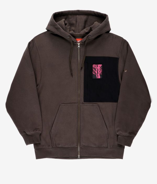 Vans Skate Blurry Tree Zip-Hoodie (coal brown)