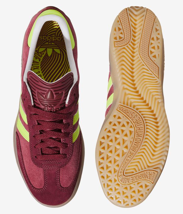 adidas Skateboarding Puig Samba Shoes (maroon semi solar yellow shadow)