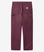 Carhartt WIP Double Knee Pant Organic Dearborn Broeken (malbec aged canvas)