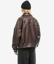 Dime Debossed Wavy Jacke (brown)