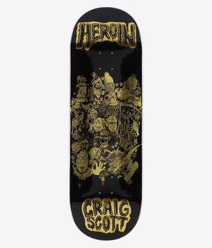 Heroin Skateboards Scott Allegory Of Fear 10" Skateboard Deck (black)