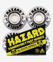 Madness Hazard Melt Down Radial Rouedas (white silver) 58mm 101A Pack de 5