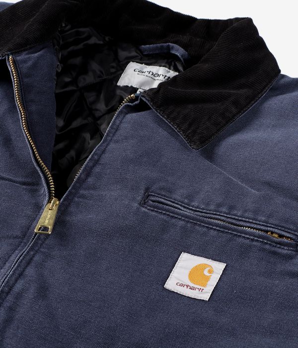 Carhartt WIP OG Detroit Organic Dearborn Jacke (dark navy black stone canvas)
