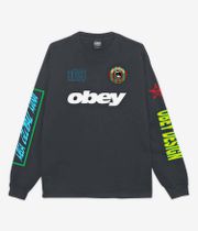 Obey Mega Global Mania Longsleeve (pigment true vintage black)