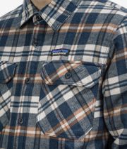 Patagonia Insulated Organic Cotton Fjord Flannel Chaqueta (fields new navy)
