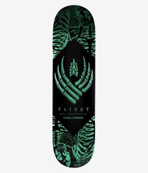 Powell-Peralta Skeleton Flight Shape 242W 8.13" Planche de skateboard (teal)