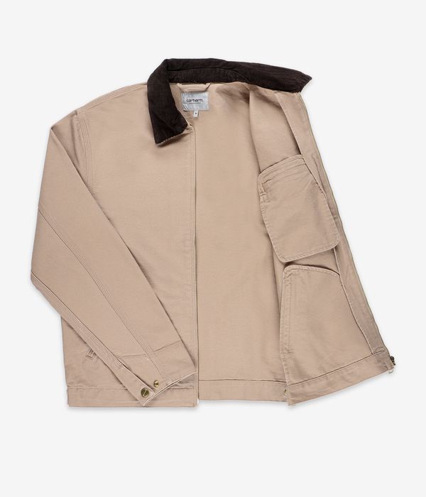 Carhartt WIP Detroit Organic Dearborn Giacca (dusty h brown tobacco rinsed)