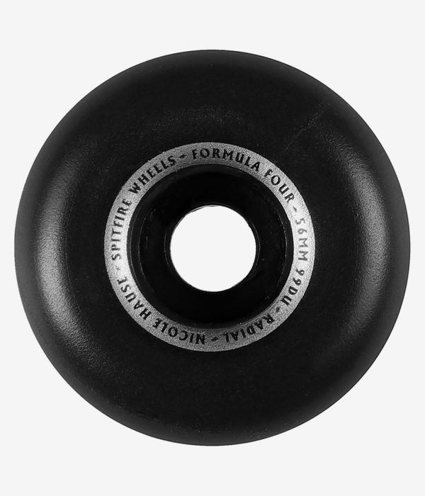 Spitfire Formula Four Nicole Kitted Radial Wheels (black) 56 mm 99A 4 Pack