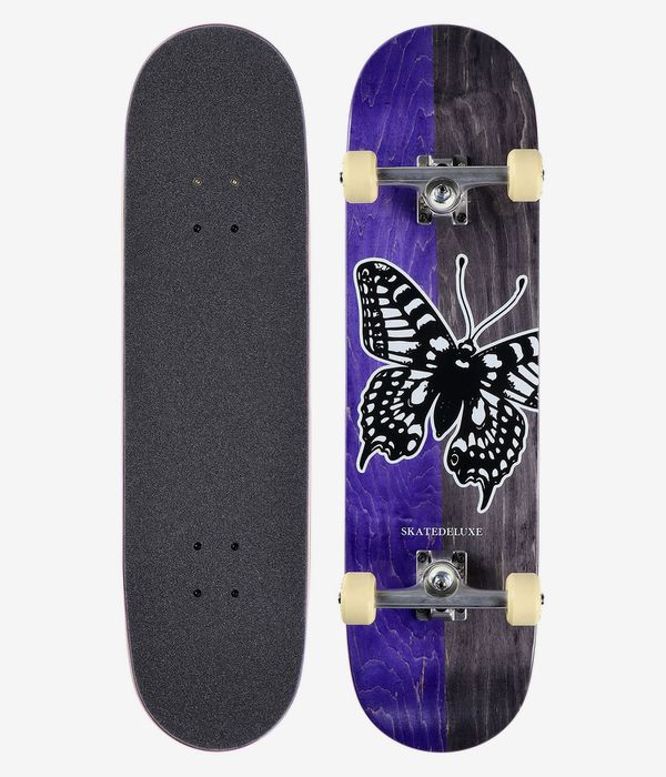 skatedeluxe Premium Butterfly 8.25" Complete-Board (purple black)