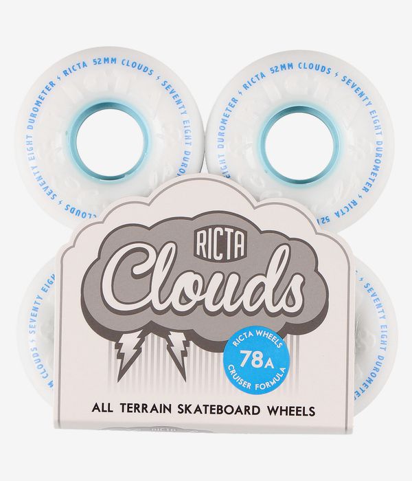 Ricta Clouds Ruote (white blue) 52mm 78A pacco da 4