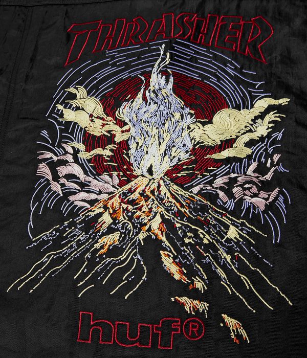 HUF x Thrasher Trucker Kurtka (black)