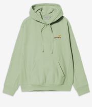 Carhartt WIP American Script Felpa Hoodie (pale olive)