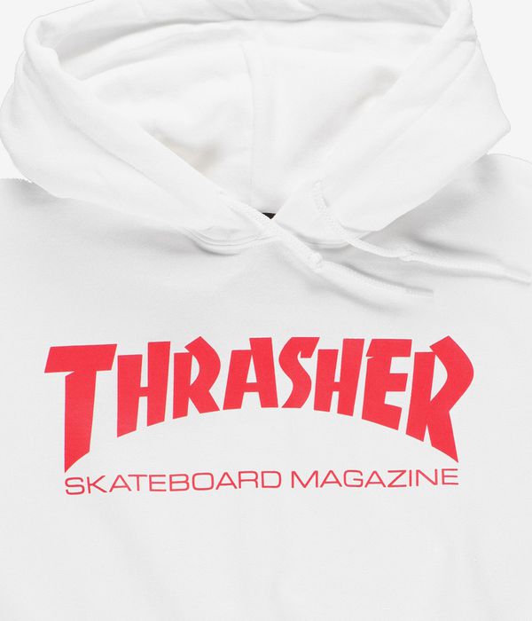 Thrasher Skate Mag Hoodie (white red)