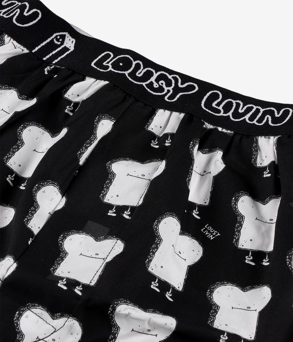 Lousy Livin Toast & Zitrone Boxerbriefs Boxershorts (black) 2er Pack