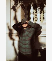 skatedeluxe Script Flanell Organic Shirt (dark green check)