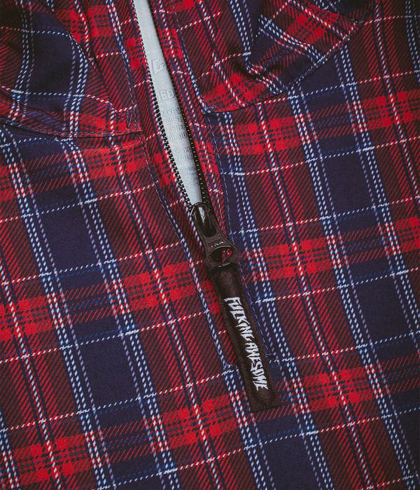 Fucking Awesome Plaid Jacket (maroon)