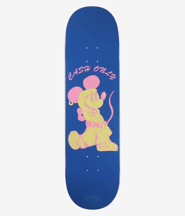 Cash Only Mouse 8.5" Skateboard Deck (blue)