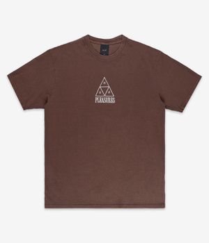 HUF x Pleasures Dyed T-Shirt (brown)