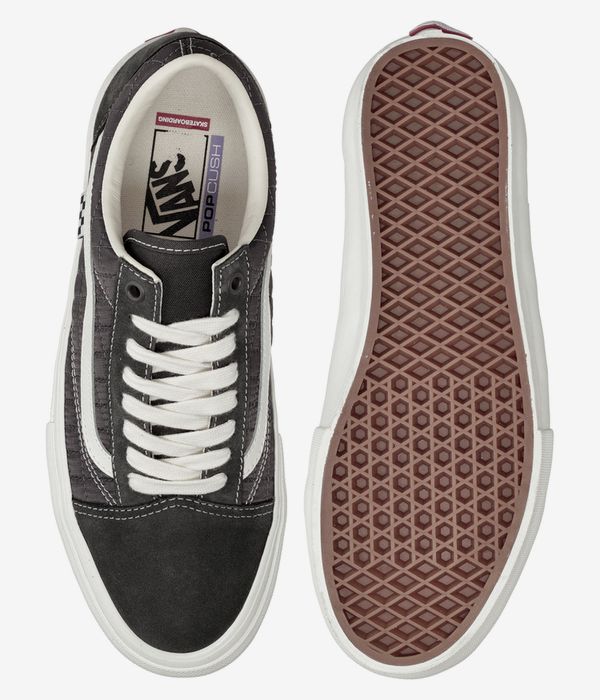 Vans Skate Old Skool Shoes (quilted charcoal)