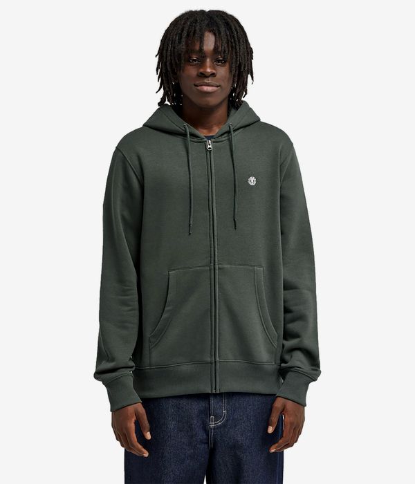 Element Icon Embroidery Zip-Hoodie (deep forest)