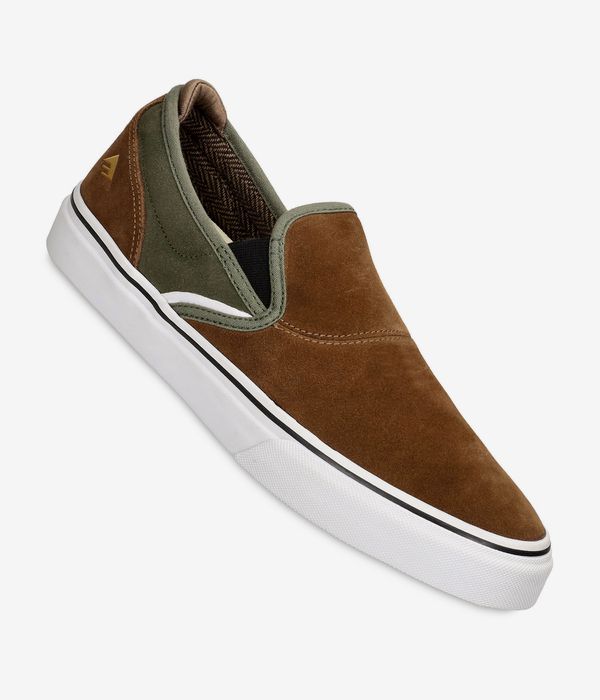 Emerica Wino G6 Slip-On Shoes (brown green)